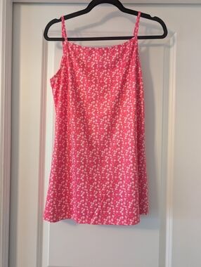 Pink Floral Spaghetti Strap Shirt